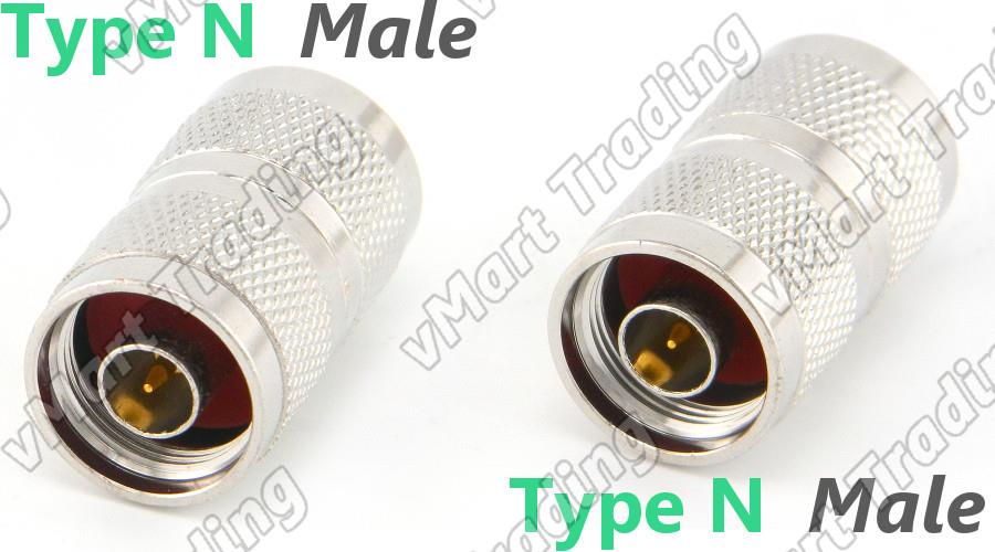 I Connector Type N Male to Type N Male Straight Adapter