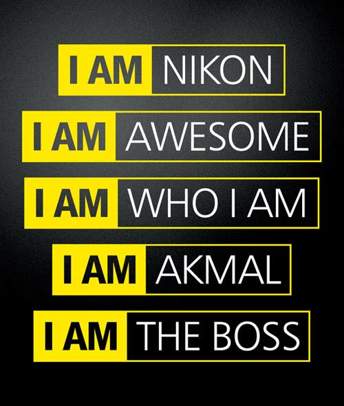 'I AM NIKON' Custom Print T-shirt 