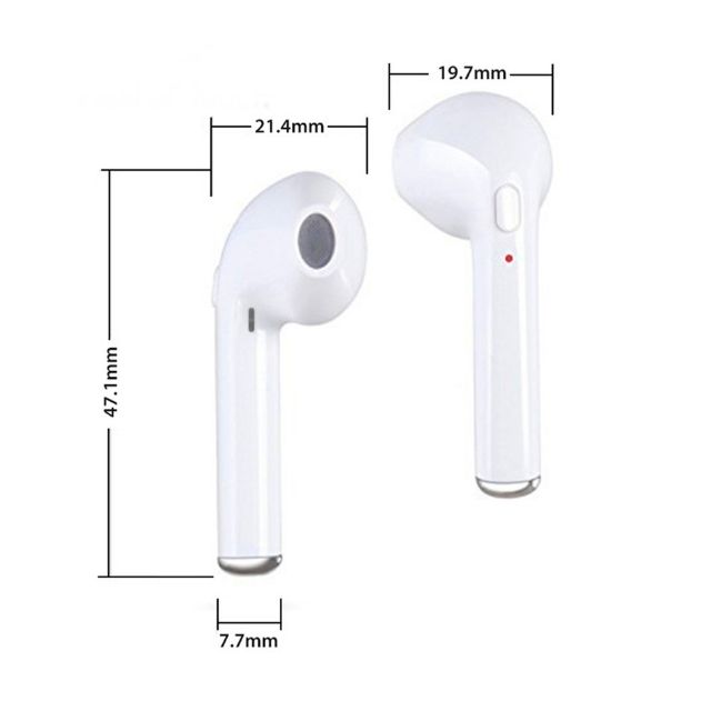 i7s TWS Dual Wireless Bluetooth Earphones In-Ear Music Earbuds Set Stereo Head