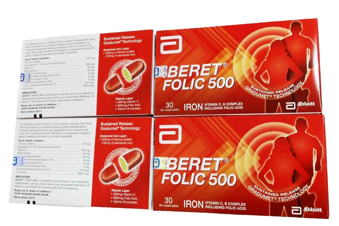 Iberet Folic - 500 30 Tablets (Tamba (end 2/15/2019 4:57 PM)