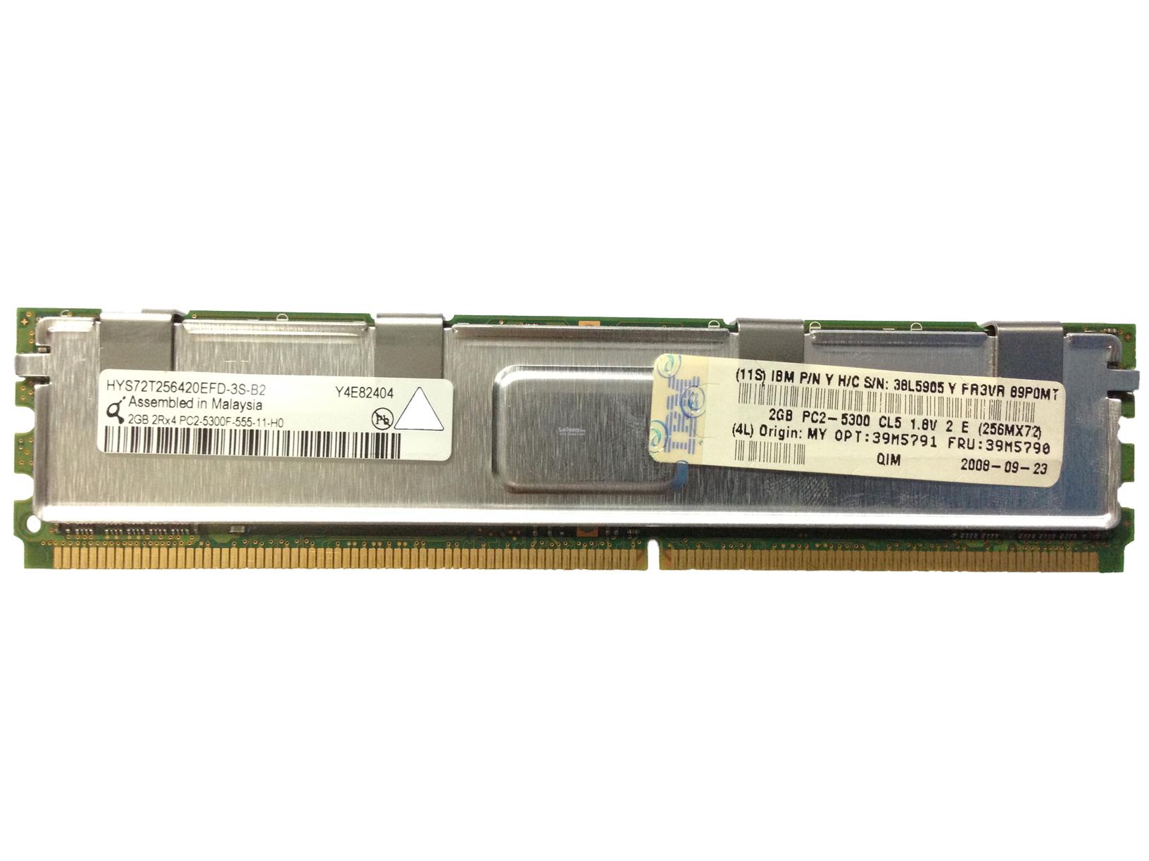 IBM 2GB DDR2 PC2-5300 667MHz CL5 ECC Reg FB (39M5790)