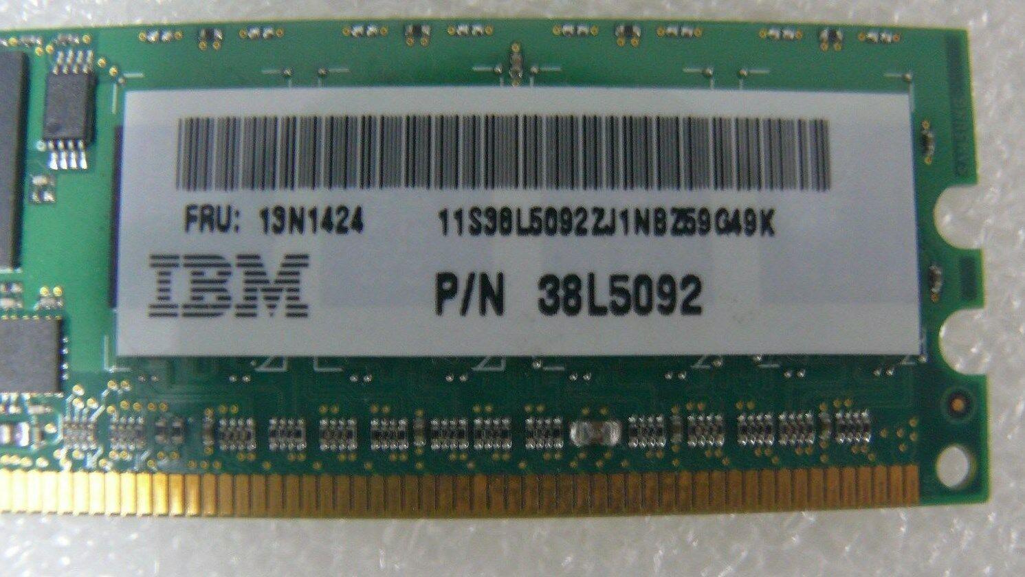 IBM 38L5092 1GB 2x512MB PC2-3200 DDR2 400MHz Server Memory 