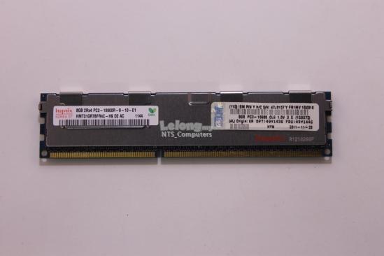 IBM 8GB DDR3 2Rx4 PC3-10600R 1333MHz CL9 1.5V ECC Reg (49Y1446)