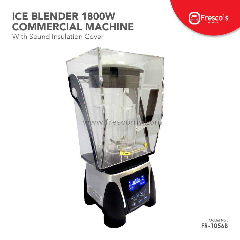 Ice Blender Machine Digital 1800W with Sound Insulation Cover