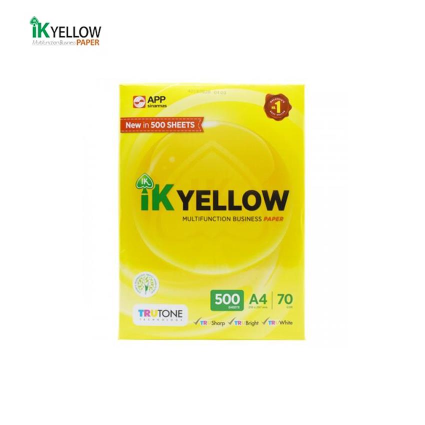 Ik Yellow A4 Plus Paper 70gsm 500sh (end 6/29/2019 10:15 AM)