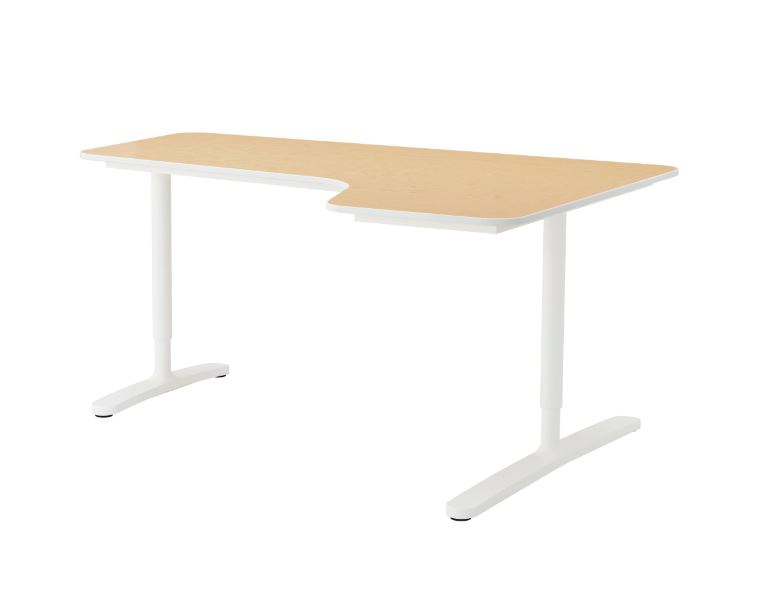 Ikea Bekant Corner Desk Right Birch End 11 7 2020 3 03 Pm Ikea Bekant Corner Desk Right Birch Veneer White