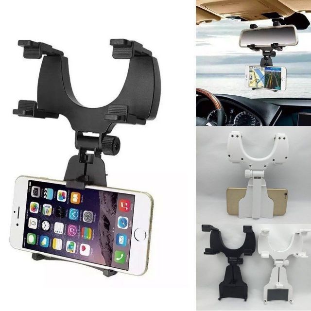 iMount Universal Car Rear View Mirror Mount Phone Holder Smartphone