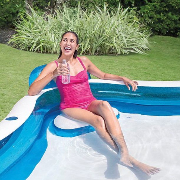 Inflatable Ring Swimming Pool Safe PVC Bath Basin KOLAM KANAK