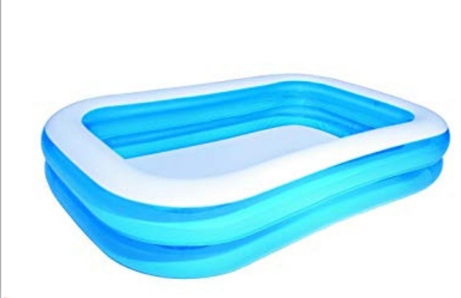 Inflatable Swimming Pool Kolam FOC Inflation Pump + Repair Kit