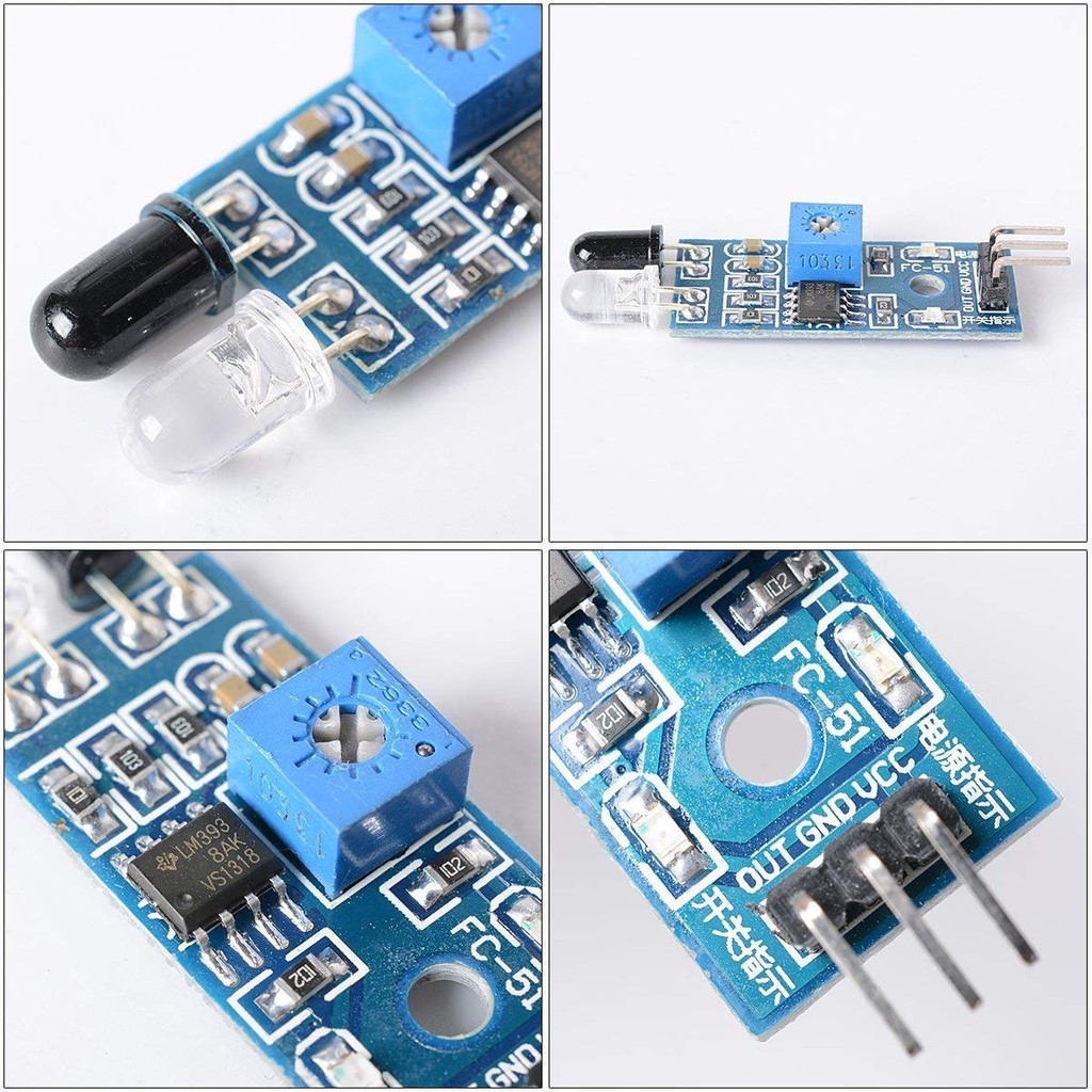 Infrared IR Obstacle Avoidance Tracking Sensor Module Range Finder For Arduino