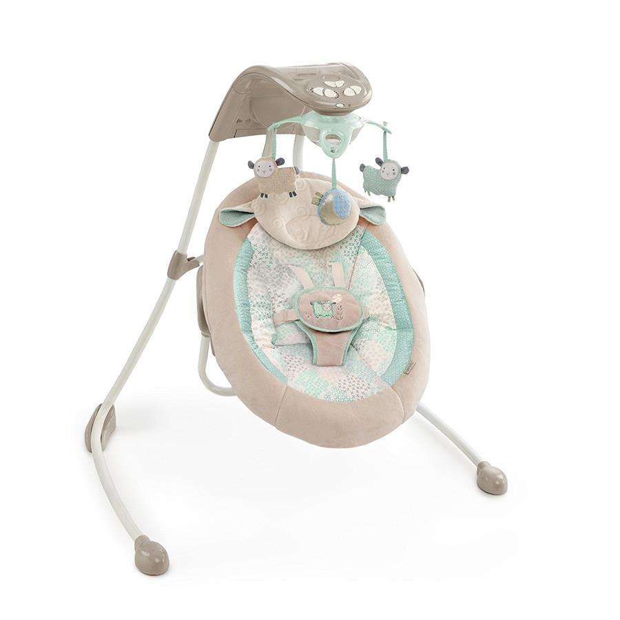 Ingenuity In Lighten Electric 360 Cradling Swing Lullaby Lamb