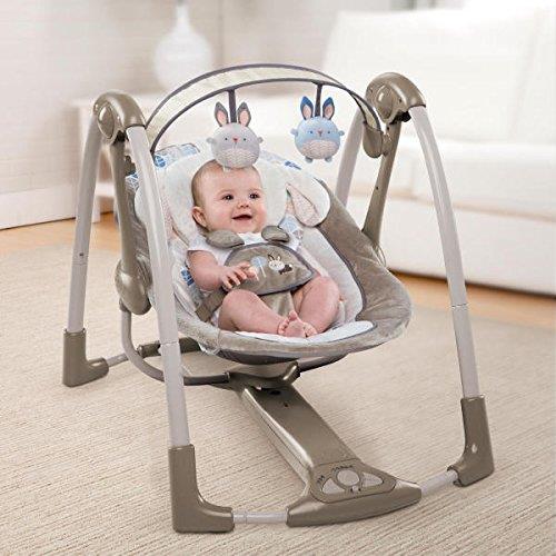 Ingenuity True Speed Technology Power Adapt Portable Baby Swing