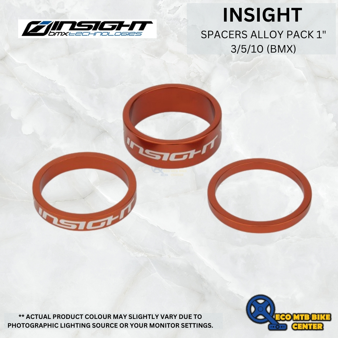 INSIGHT SPACERS ALLOY PACK 1&quot; 3/5/10 (BMX)