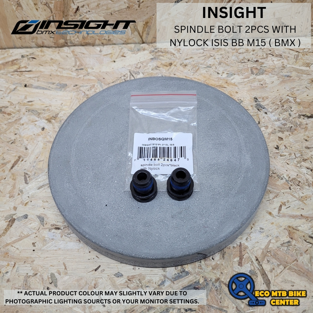 INSIGHT SPINDLE BOLT 2PCS WITH NYLOCK ISIS BB M15 ( BMX )