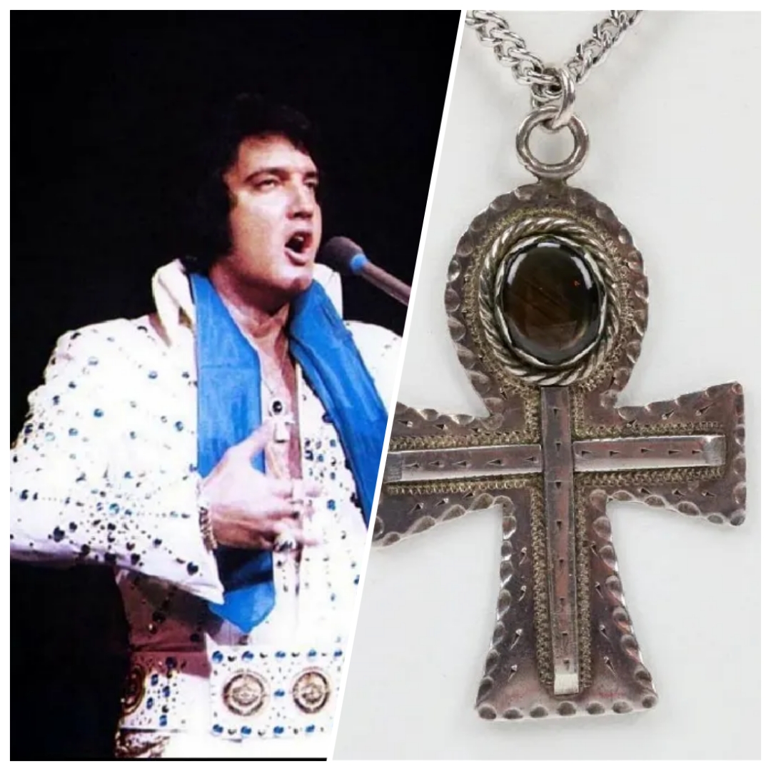 Inspiring Elvis Solid Silver Ankh Cross With 4.2Ct Ceylon Star Ruby