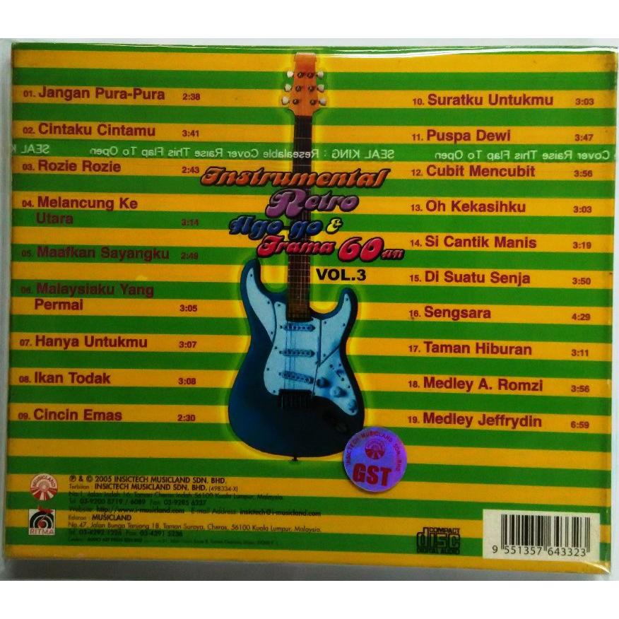 Instrumental Retro Ago Go Irama 60an Vol3 Music Cd