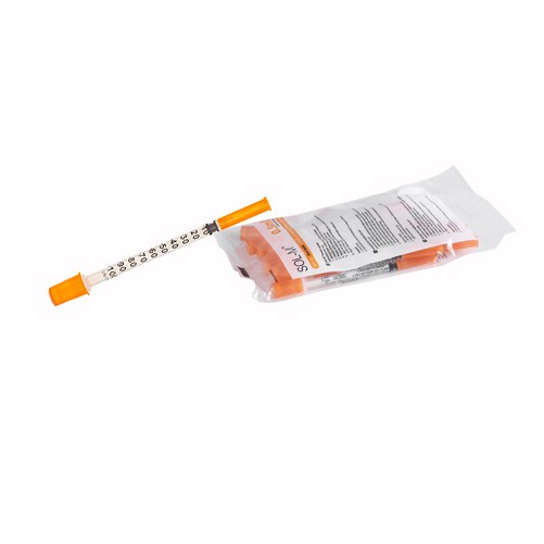 Insulin Syringe With Fixed Needle 1ml 30G X 5/16 &rdquo; (8mm)