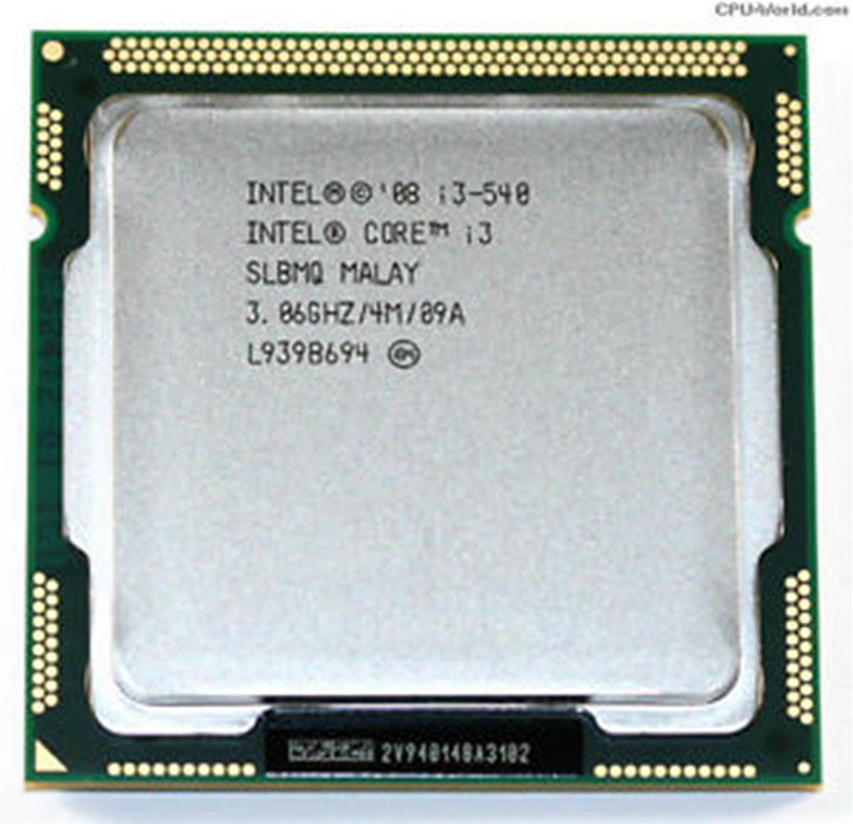 Intel® Core™ i3-540 Processor 4M Cache, 3.06 GHz