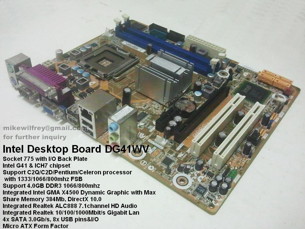 intel dg41wv motherboard