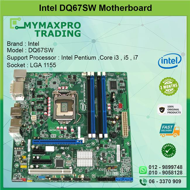 Intel DQ67SW Desktop Motherboard s1 (end 12/14/2020 4:35 PM)