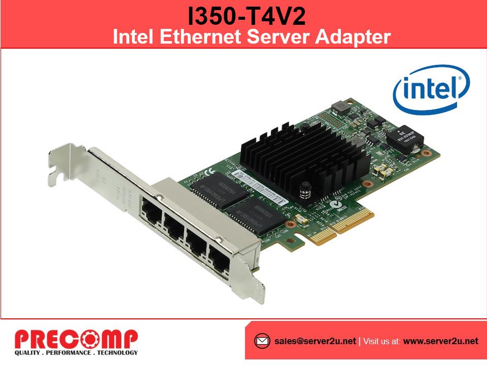 Intel Quad Port Ethernet Server Adapter I350-T4V2 Original