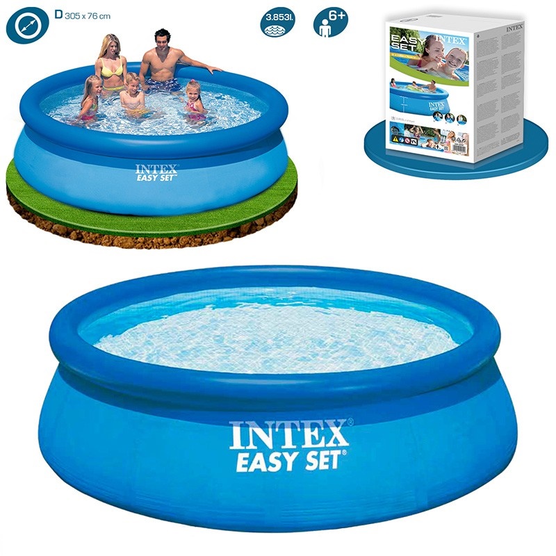 Intex Easy Set Inflatable Round Pool End 5 22 2020 6 20 Pm Intex Easy Set Inflatable Round Pool 10feet X 30inch With Air Pump