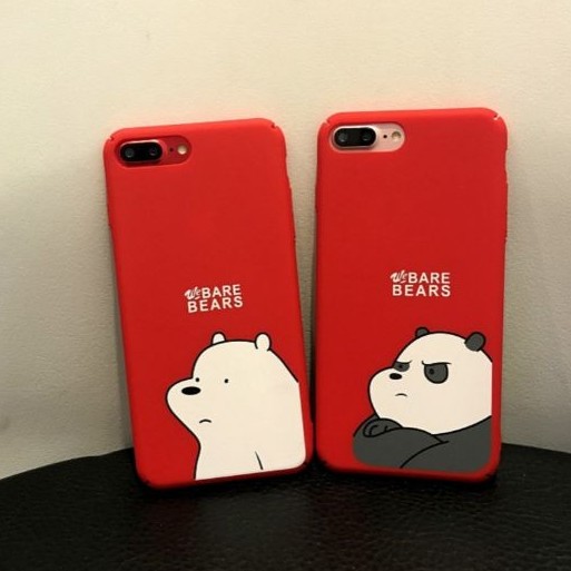 iPhone X 6 6s 7 8 Plus Cartoon Case We Bare Bears Soft TPU Cover