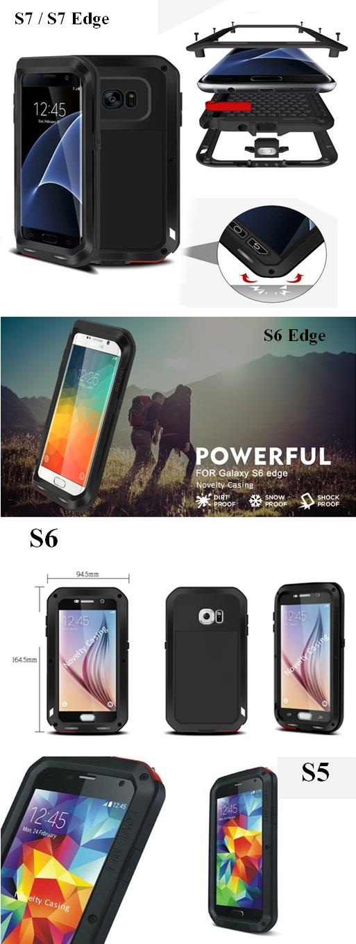 iphone X 8 7 6S 6 PLUS 5S SE S6 S7 S8 Edge Note 3 4 5 Metal case