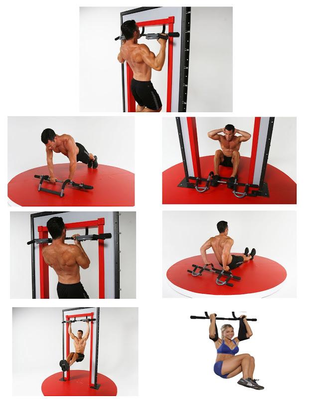 Iron Gym 323 Upper Body Workout Bar Fitness Abs Push Up Exercise Door