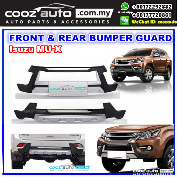 isuzu mu x mux front rear bumper protector skid plate guard jwcl 1708 26 F505133_1