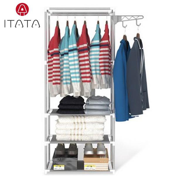 ITATA Wardrobe Storage Stain less Steel Cabinet Home and Living Rack
