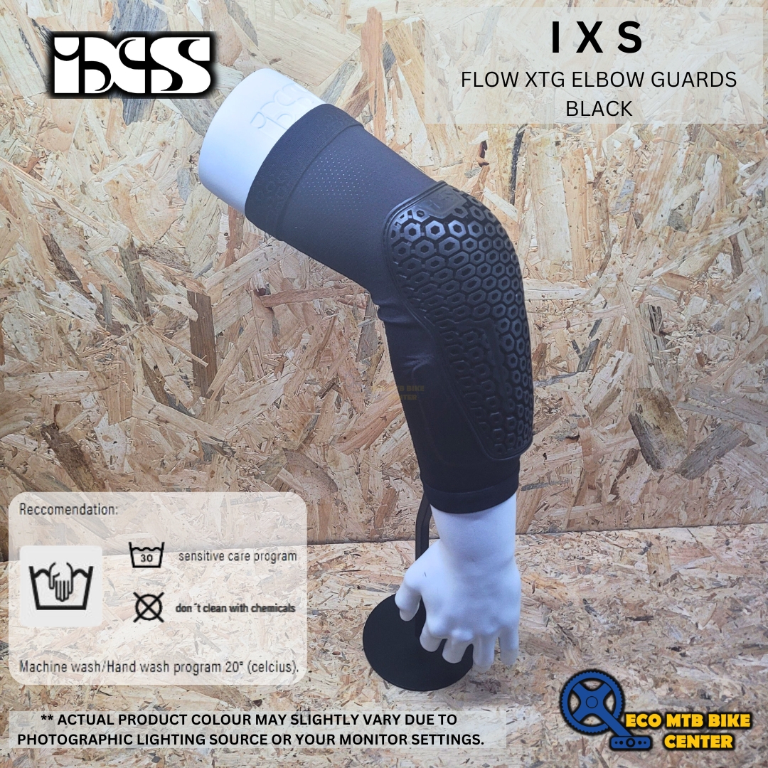 IXS FLOW XTG ELBOW GUARDS BLACK