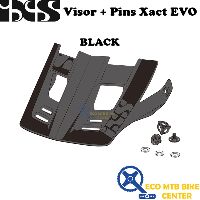 IXS Spare Parts Helmets Visor + Pins Xact EVO