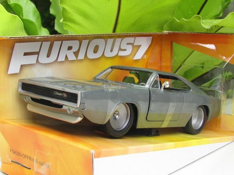 Jada 124 Fast Furious 7 Doms 1968 Dodge Charger Rt Bare Metal