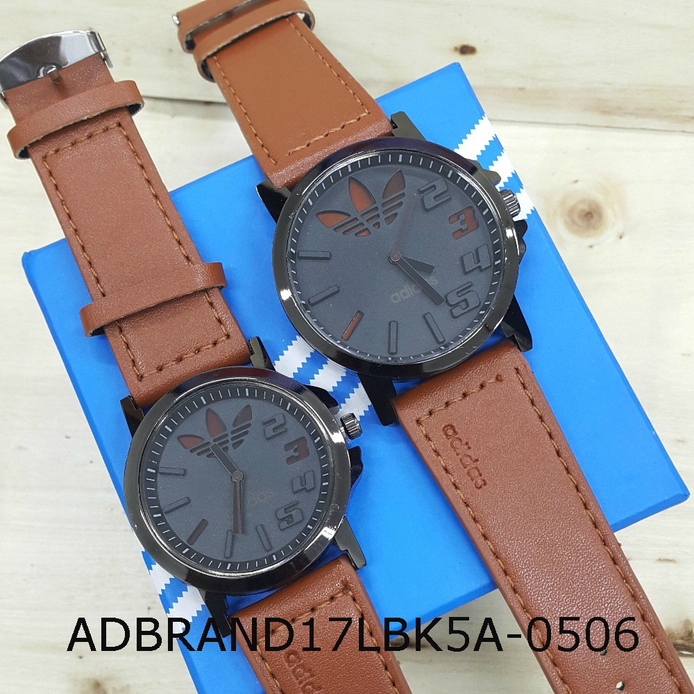 Jam ADIDAS Leather 3D Black Dial RYGN Watch