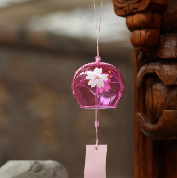 Japanese Glass Wind Chime Graduation End 8 29 2017 15 Pm Japanese Glass Wind Chime Graduation Gift Decor Pink Cherry Blossom 2