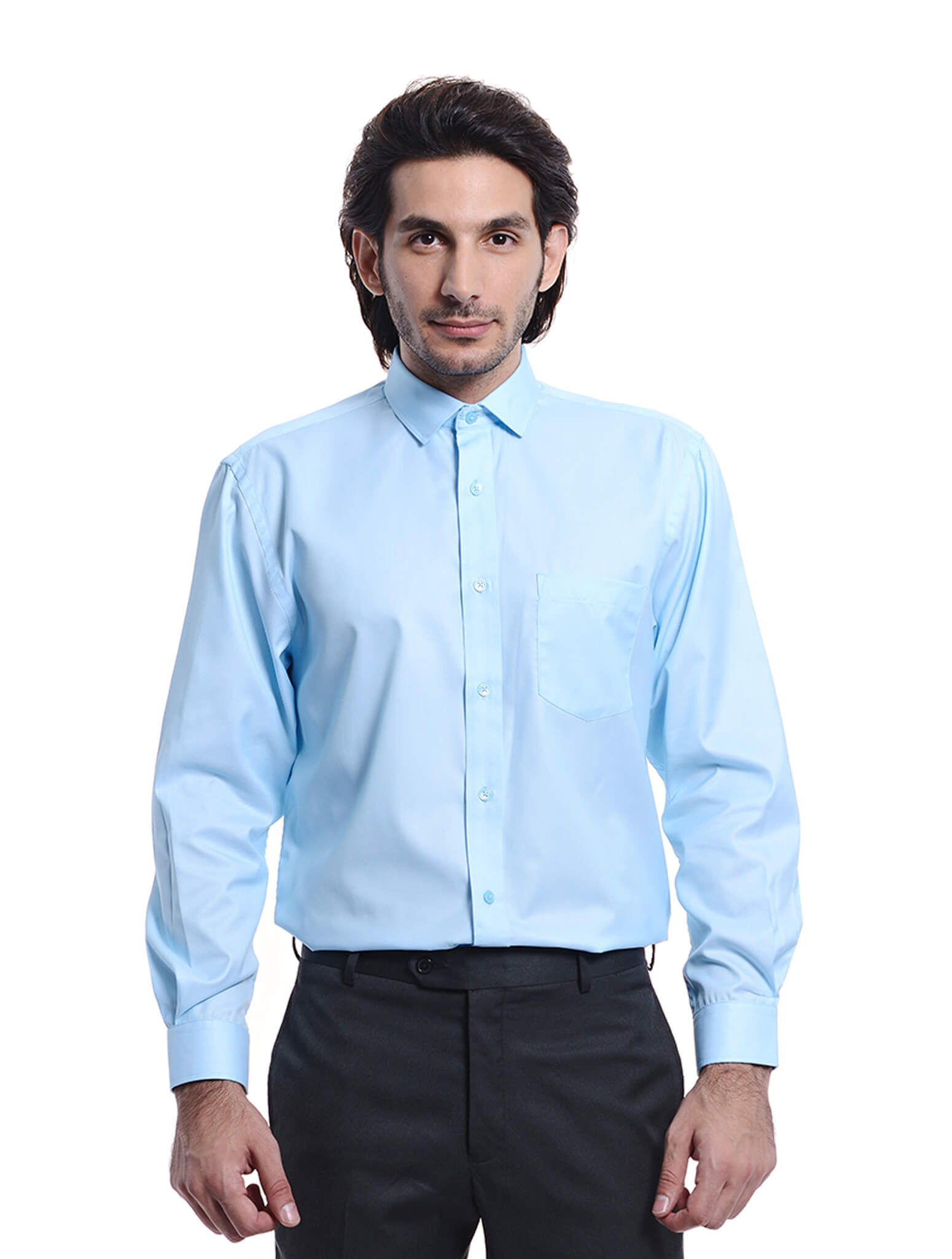 Jazz & Co Men Standard Size light blue long sleeve shirt