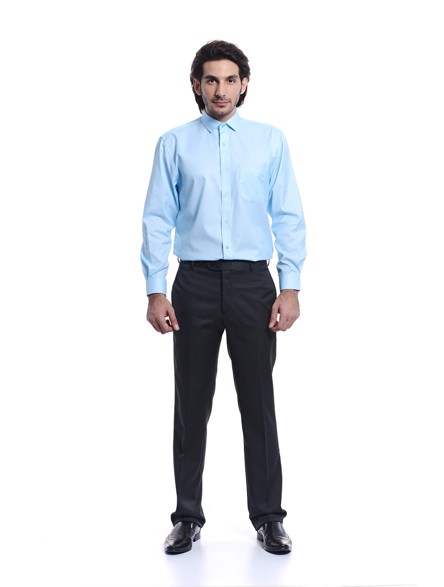 Jazz & Co Men Standard Size light blue long sleeve shirt