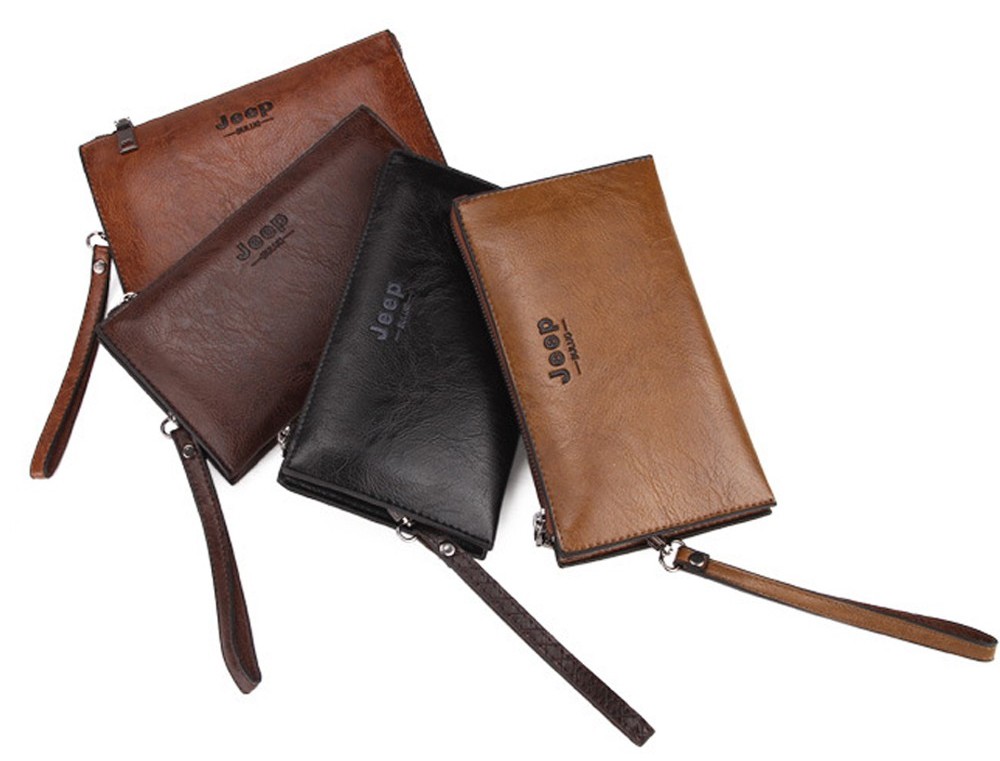 JEEP Professional Men New Fashion Genuine Leather Hand Bag