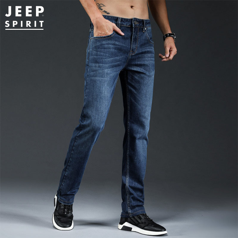 JEEP SPIRIT Jeans Men Straight Cut Seluar Jeans Lelaki Straight Cut