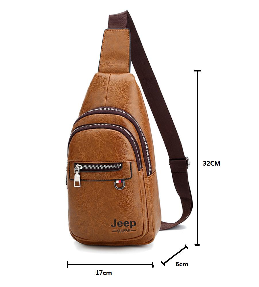 mens cross body sling bag leather