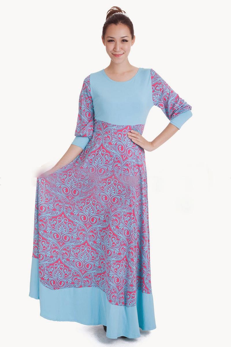 jubah dress muslim down flora design (end 1/14/2015 3:56 pm)