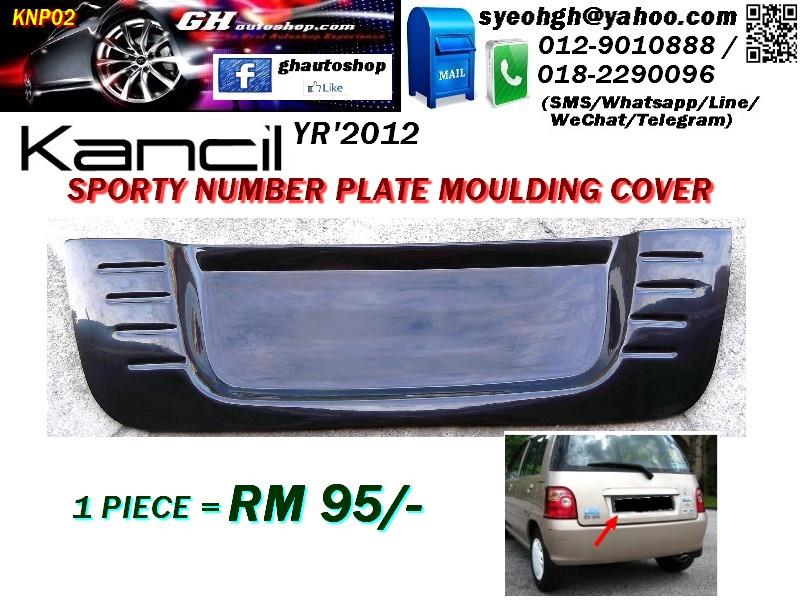 KANCIL YR2002 SPORTY REAR NUMBER PLA (end 7/16/2018 4:15 PM)