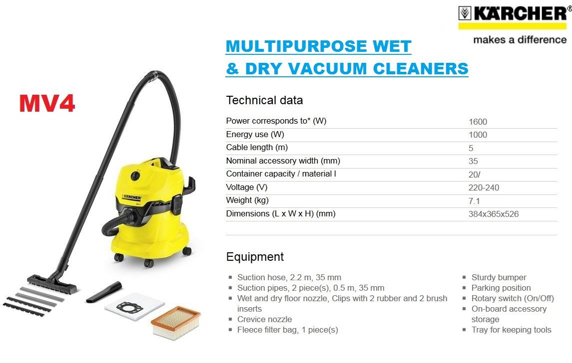 Karcher MV4 Wet and Dry Vacuum Cleane (end 9/3/2018 1:14 PM)