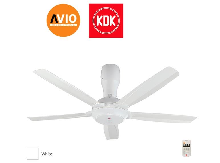 Kdk K14y5 Wt Ceiling Fan 56 56 Inch 5 Blade Remote 3 Speed