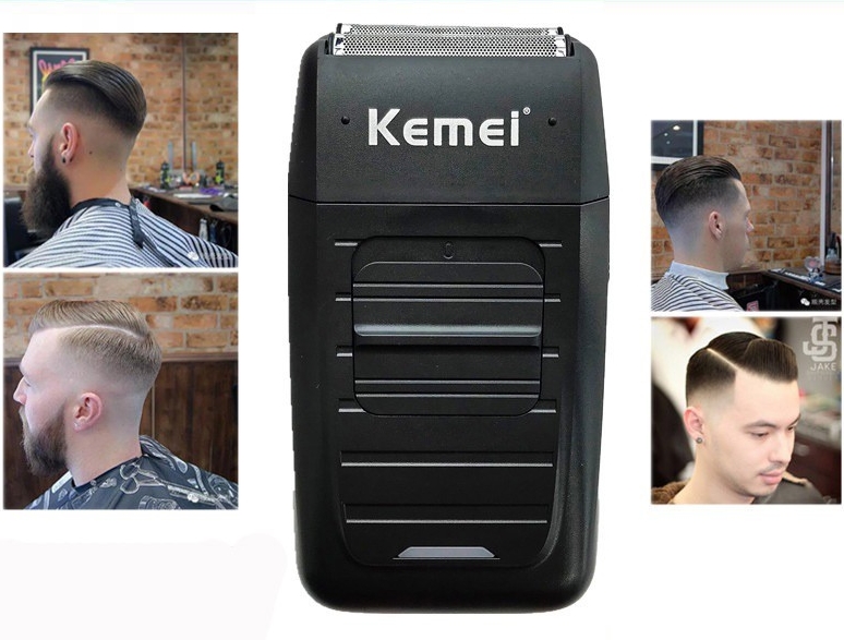 Kemei KM1102 Rechargeable Cordless Electric Dual Blades Floating Head Shaver