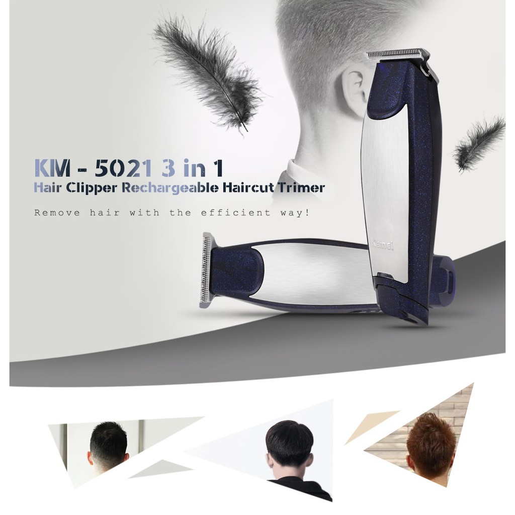 Kemei KM5021 Professional Rechargeable Hair Trimmers Clipper Haircut B