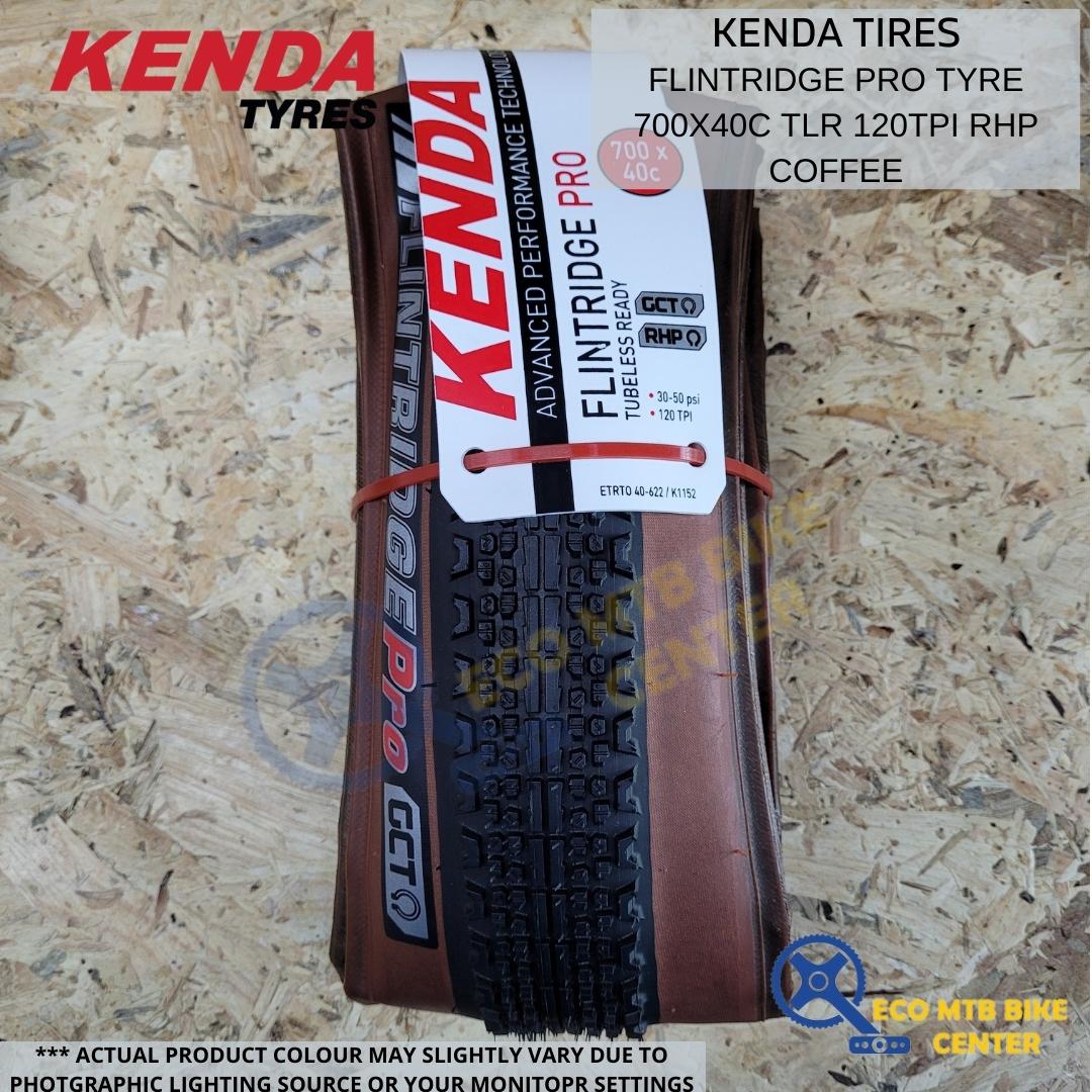 KENDA FLINTRIDGE Pro Tire 700x40c TLR 120TPI RHP Coffee