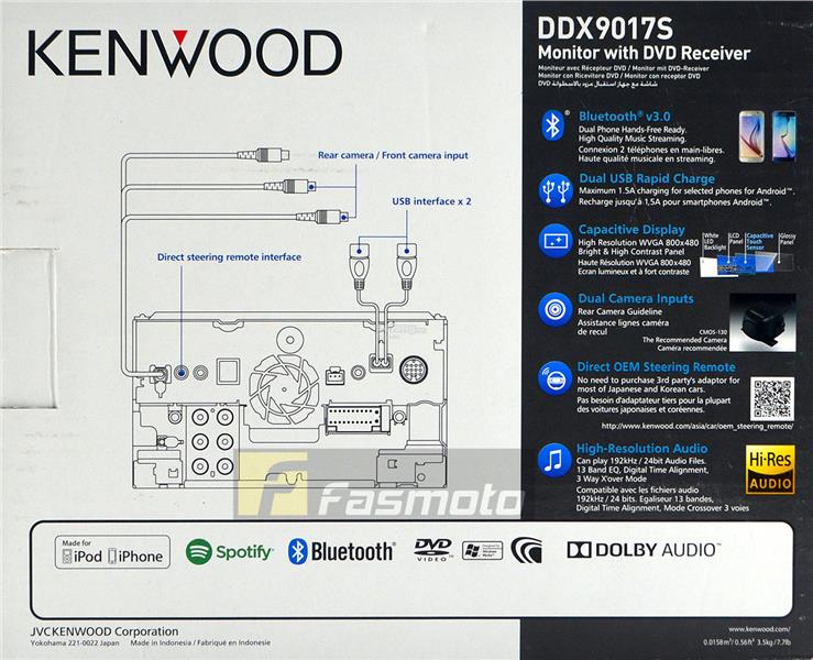 kenwood ddx9017s 7 wifi apple carplay android auto dvd double din car 12volts 1706 03 12volts@2