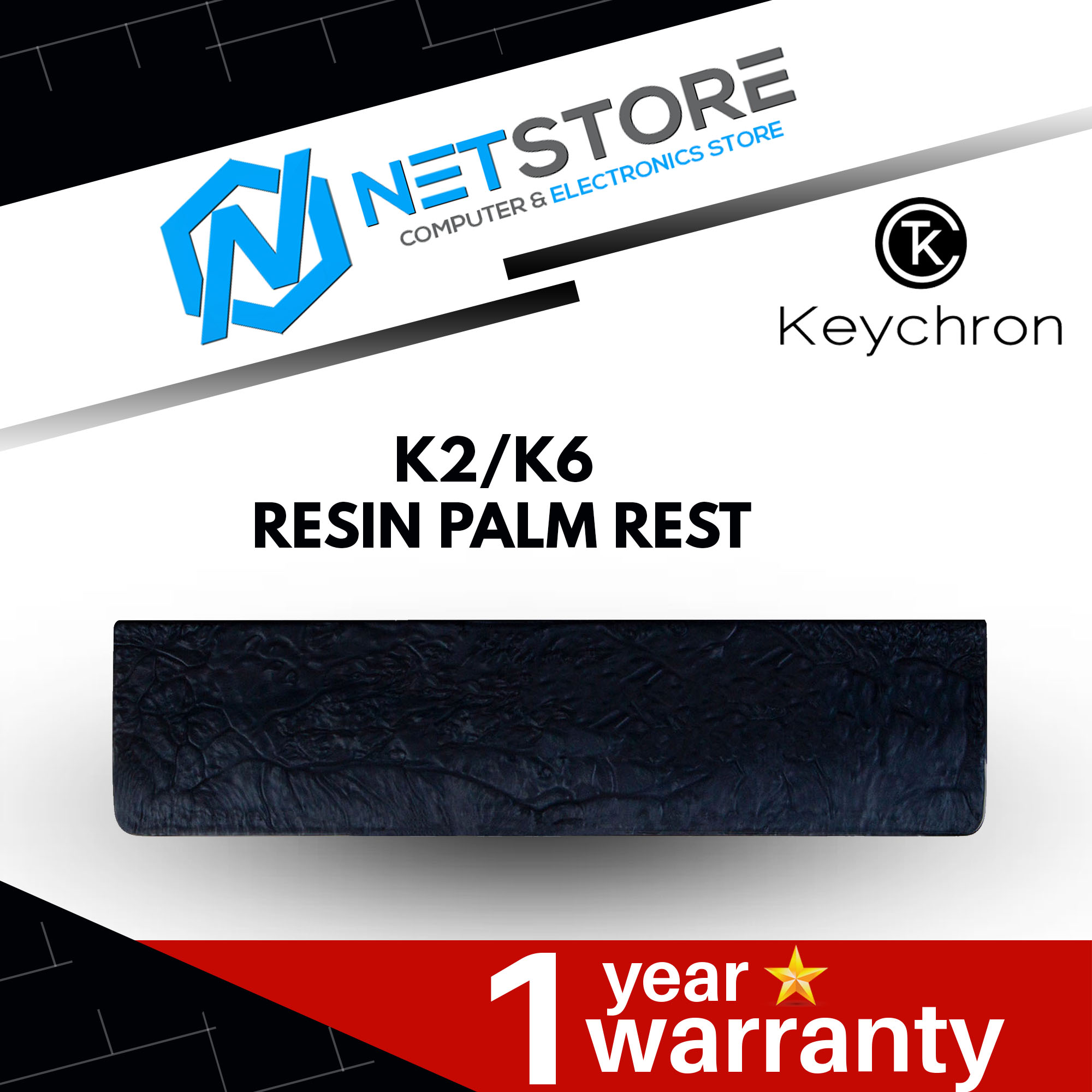 KEYCHRON K2/K6  Resin Palm Rest - K2-PR13